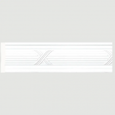 Бордюр Cosca W80(2)B-W27 Полистирол Белый 2400*80*12 мм