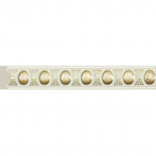 Молдинг Cosca D1030-WG2 Полистирол Белый с золотом 2400*30*14 мм